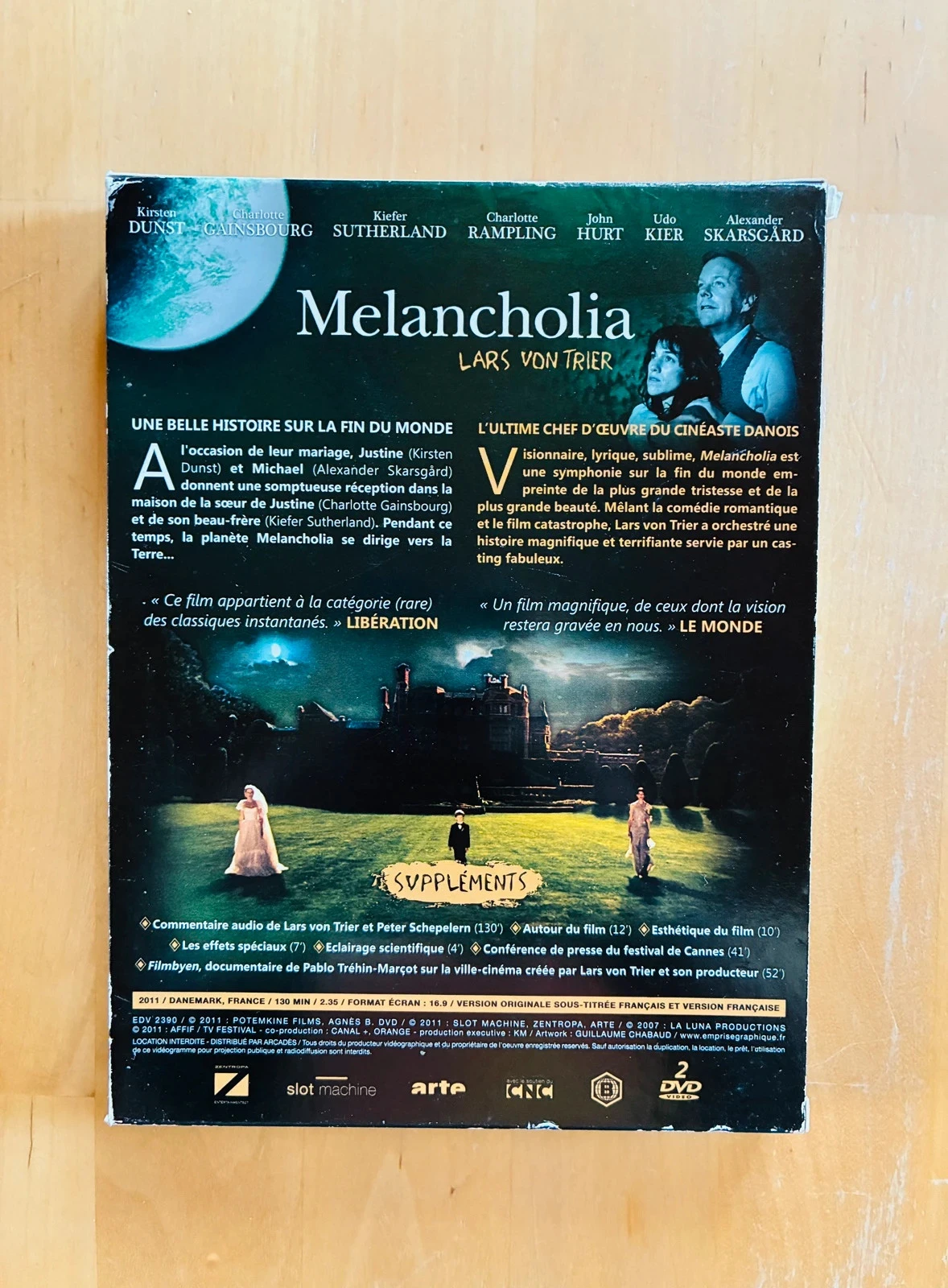 DVD Melancholia de Lars Von Trier edição colecionador. – photo 2